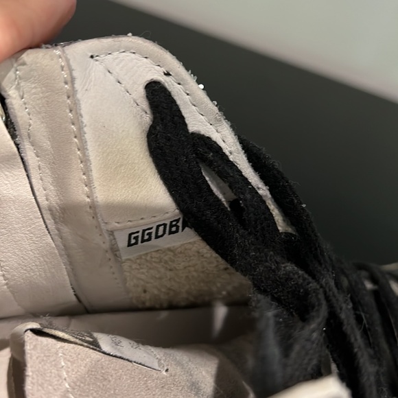 Golden Goose Slides Burgundy Leather Glitter Sneakers EUR 38 - Picture 6 of 12